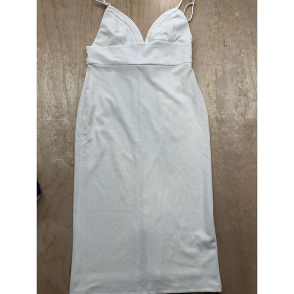 Lulu's Dresses & Skirts - Lulu’s Women’s Dress White Bride Shower Bachelorette Engagement Sz Large Strappy